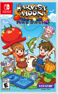 Harvest Moon Mad Dash box art for Playstation 4